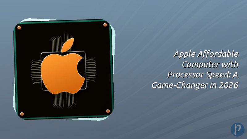 Apple Affordable Computer with Processor Speed: A Game-Changer in 2026