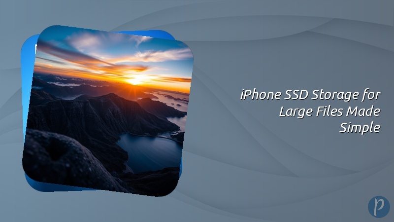iPhone SSD Storage for Large Files Made Simple