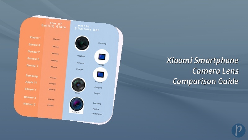 Xiaomi Smartphone Camera Lens Comparison Guide